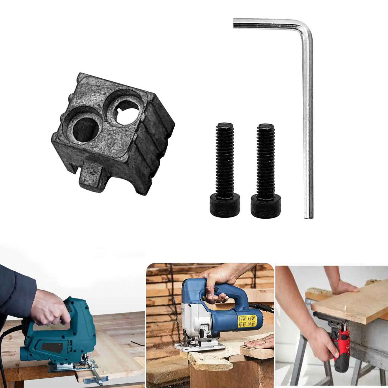 Metal Saw Reciprocating - Penjepit Chuck Sekrup Jigsaw untuk Kepala