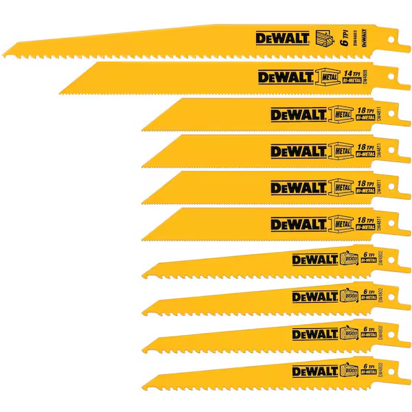 Metal Saw Reciprocating - 10 Buah Set Mata Gergaji Resiprokal