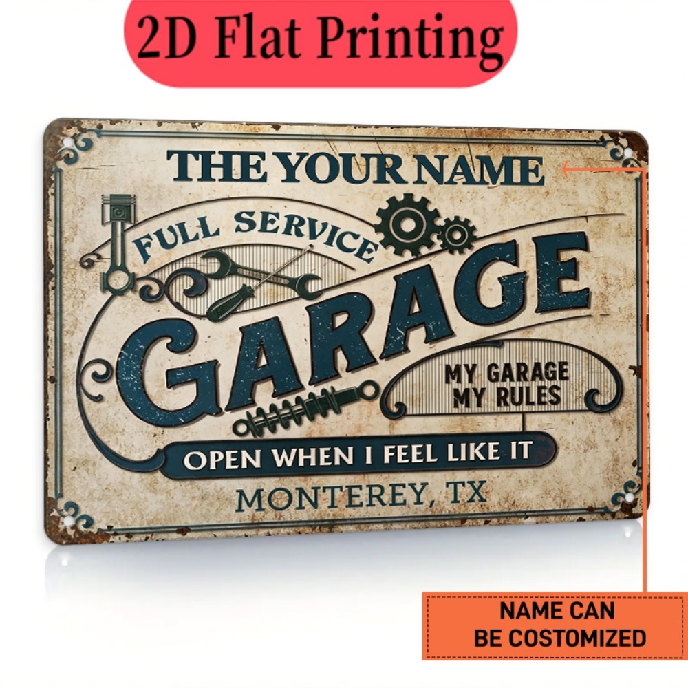 Papan Tanda Logam Vintage untu - Auto Repair Shop Names ulasan dan harga